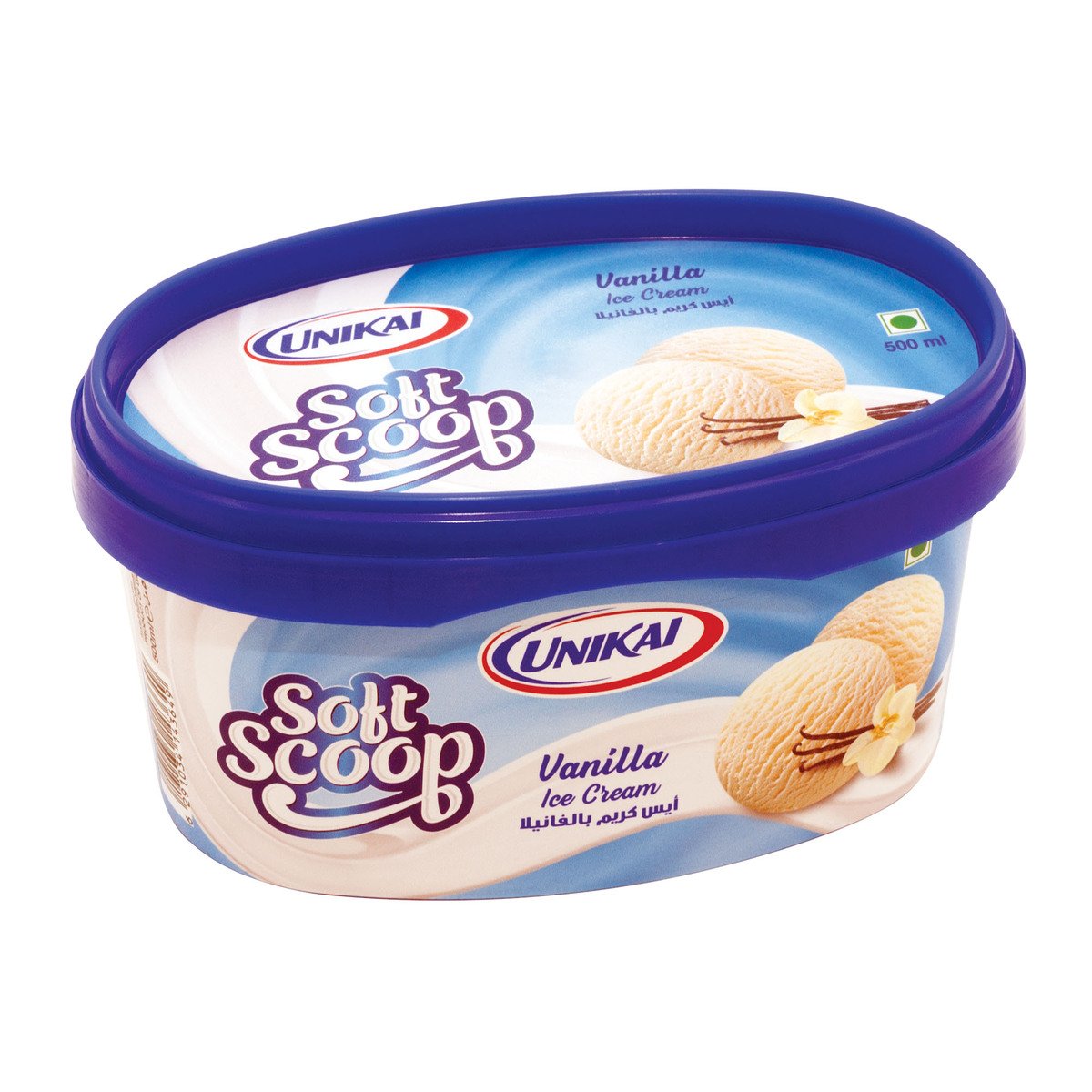 Unikai Soft Scoop  Ice Cream Vanilla 500ml
