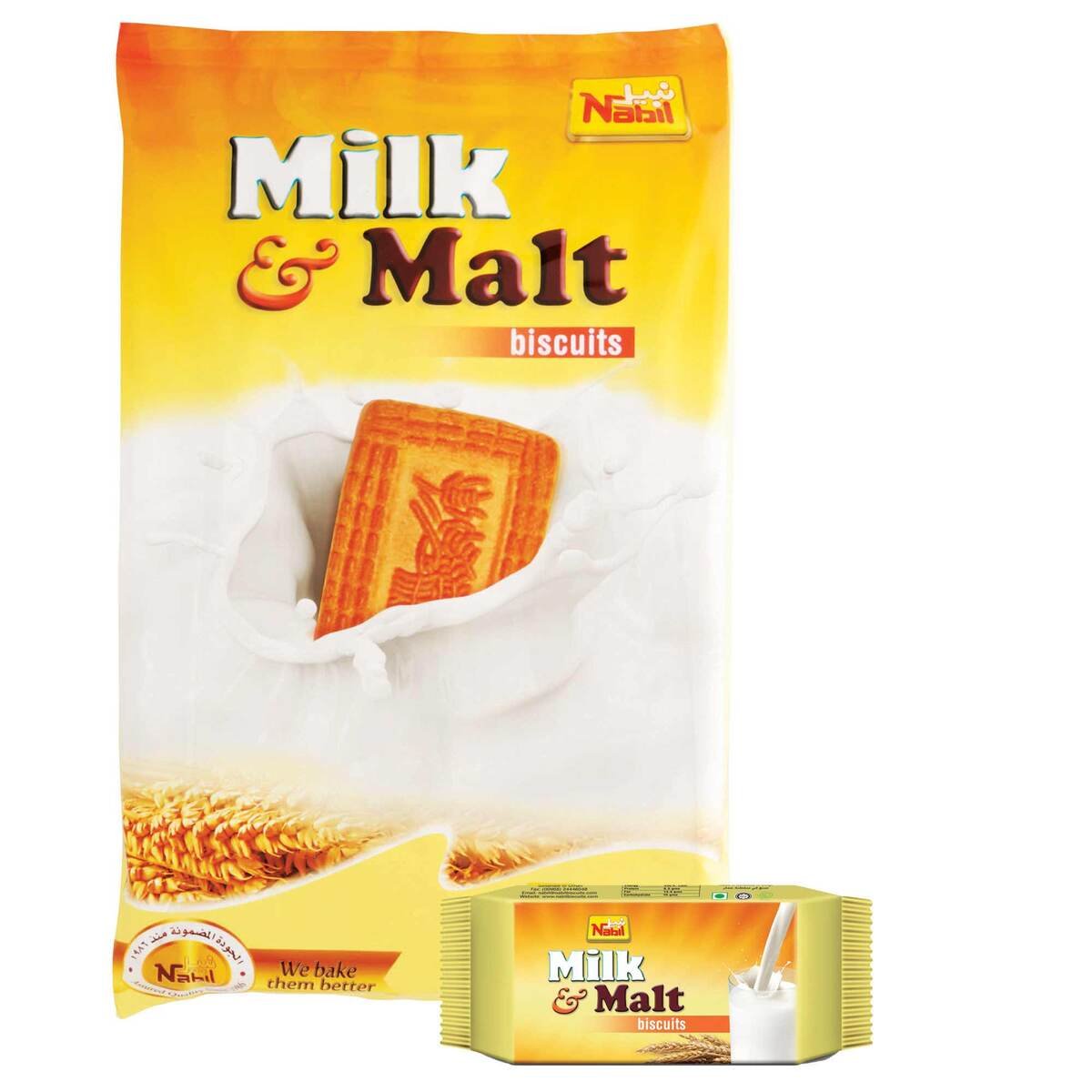 Nabil Biscuits Milk& Malt 12 x 48g