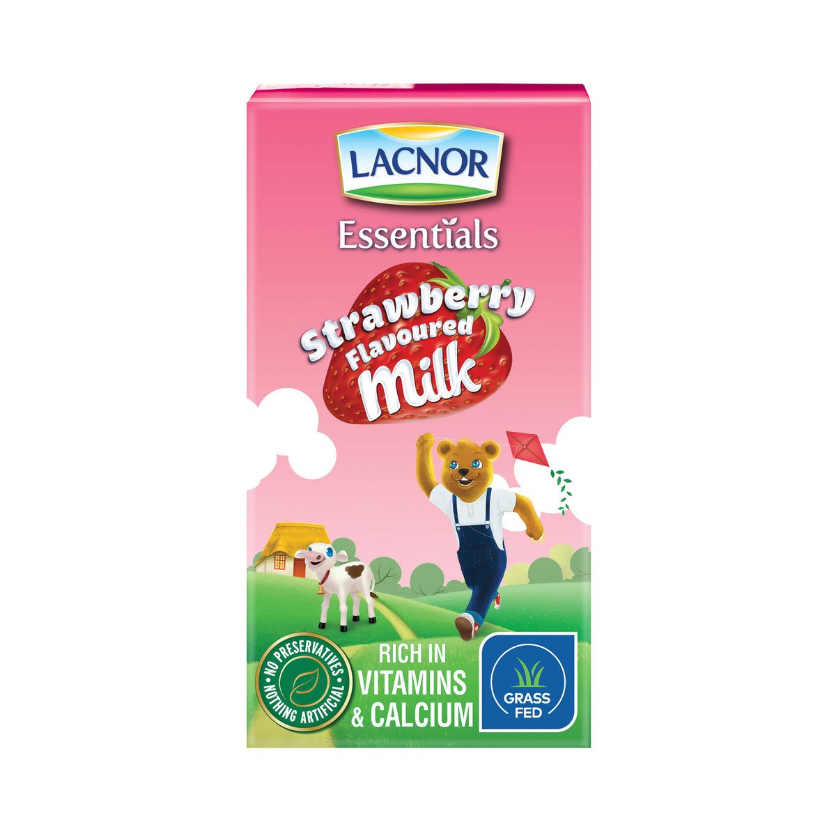 اشتري قم بشراء Lacnor Essentials Strawberry Milk 24 x 125 ml Online at Best Price من الموقع - من لولو هايبر ماركت UHT Flvrd Milk Drink في الامارات