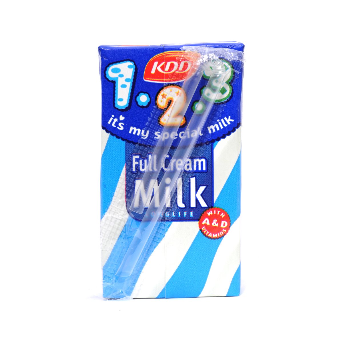 KDD 1-2-3 Full Cream Milk Long Life 125ml x 6 Pieces