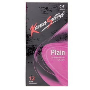 Kamasutra Plain Sensationally Smooth Condoms 12 pcs
