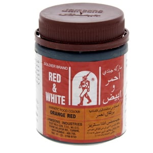 Red & White Food Colour Orange Red 100 Gm