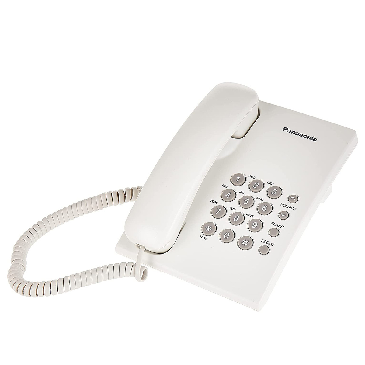 تليفون باناسونيك سلكي عادي، أبيض، KX-TS500