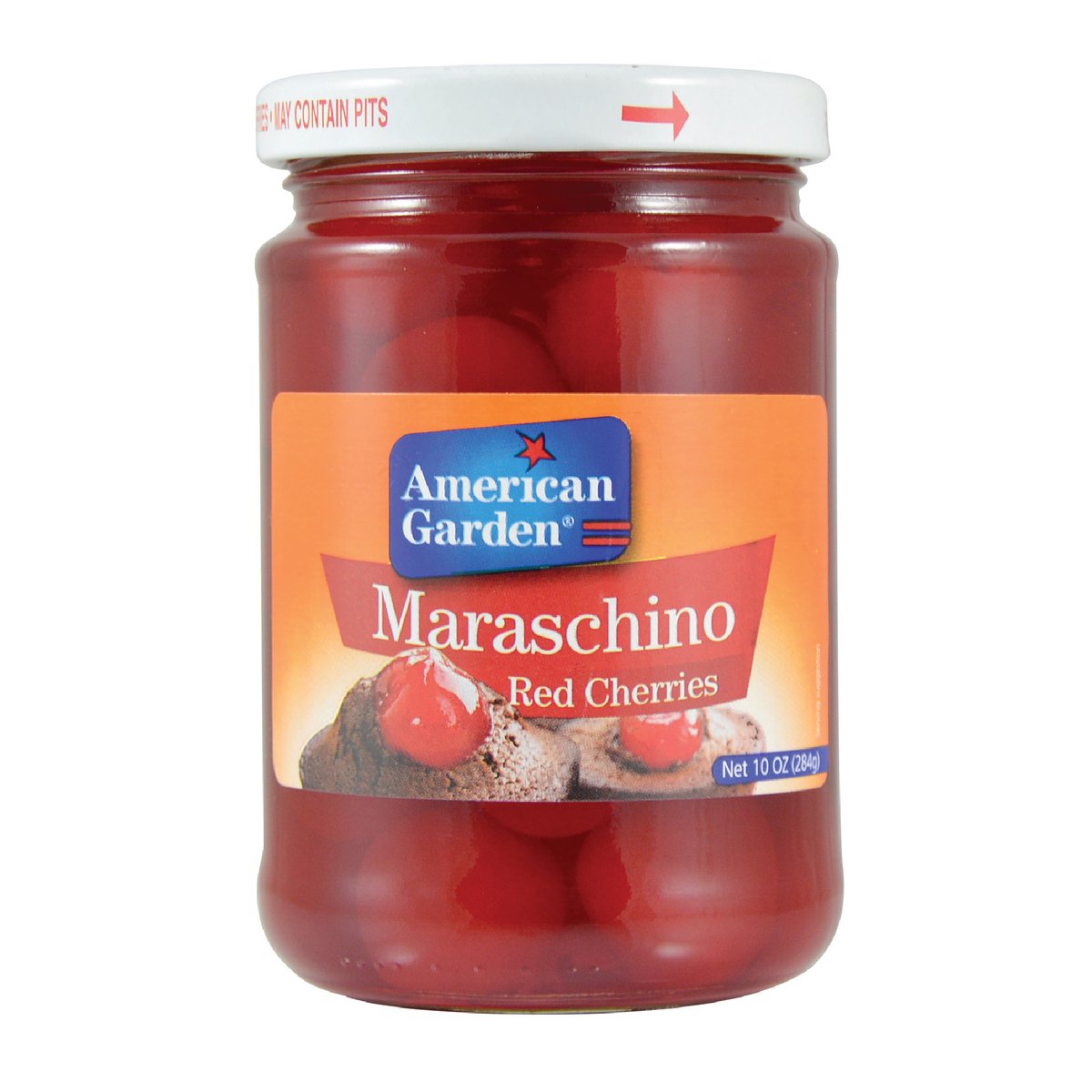 American Garden Maraschino Red Cherry 284 g