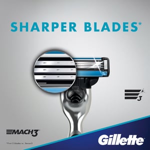 Gillette Mach3 Men's Razor Handle + 2 Blades