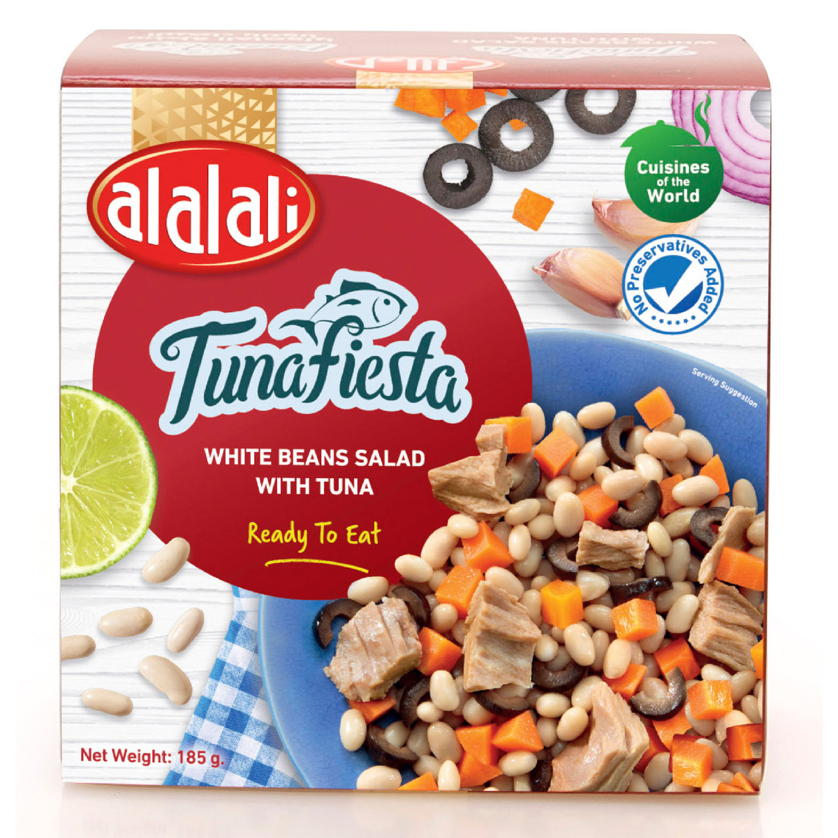 Buy Al Alali Tunafiesta White Beans Salad With Tuna 185 g Online at Best Price | Canned Tuna | Lulu Kuwait in Kuwait