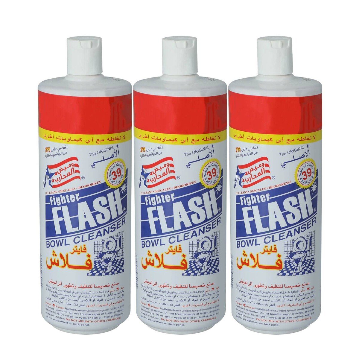 Fighter Flash Bowl Cleanser Original 3 x 1180ml