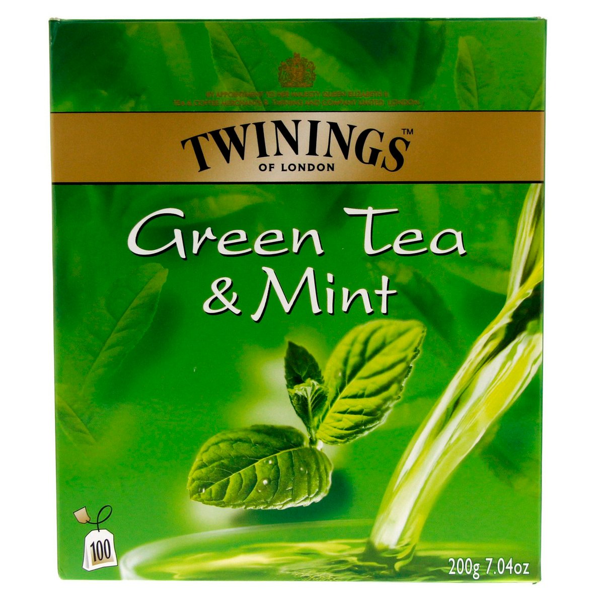 اشتري قم بشراء تويننجز شاي اخضر بالنعناع 100 كيس Online at Best Price من الموقع - من لولو هايبر ماركت Green Tea في السعودية