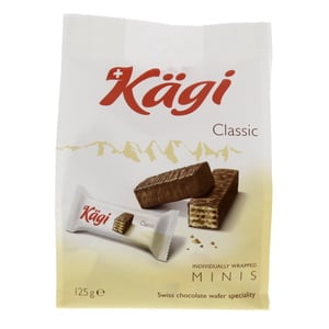 Kagi Classic Minis Swiss Chocolate Wafer Speciality 125g