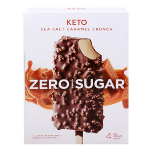 Buy Keto Pint Sea Salt Caramel Crunch Ice Cream Bars 4 pcs 325 ml Online at Best Price | Ice Cream Impulse | Lulu Kuwait in Kuwait