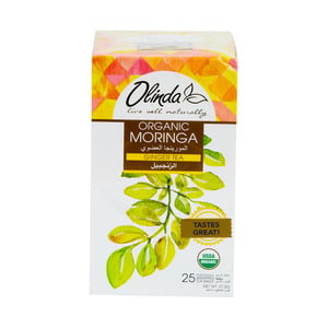 اشتري قم بشراء Olinda Organic Moringa Ginger Tea 25 Teabags 37.5 g Online at Best Price من الموقع - من لولو هايبر ماركت Import Products - SRILANKA في الكويت