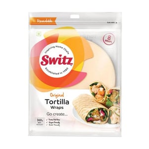 Buy Switz Original Tortilla Wraps, 8 pcs, 360 g Online at Best Price | Brought inArab Bread | Lulu UAE in UAE