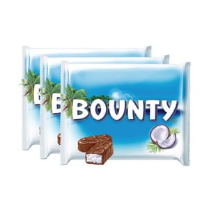 Bounty Chocolate Bar Value Pack 5 x 57g 3pkt