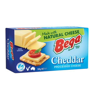 Bega Cheddar Processed Cheese 500 g