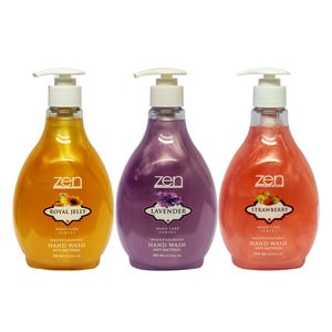 Zen Anti-Bacterial Handwash Lavender + Royal Jelly + Strawberry 3 x 500 ml