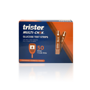 Trister Multi-Check Glucose Test Strip TS 391MCG 50 Strips
