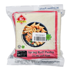 اشتري قم بشراء KG Spring Roll Pastry Value Pack 4 x 200 g Online at Best Price من الموقع - من لولو هايبر ماركت Frozen Pastry في الكويت