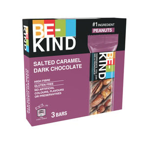 Be Kind Salted Caramel Dark Chocolate Nut Bar 3 x 30 g