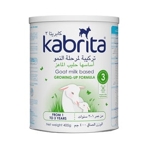 Buy Kabrita Growing Up Formula 3 Based on Goat Milk From 1 to 3 Years 400 g Online at Best Price | Baby milk powders & formula | Lulu KSA in UAE