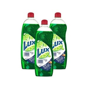 Lux Green Regular Dishwashing Liquid Value Pack 3 x 725 ml