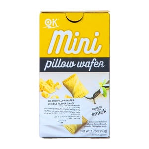OK Mini Pillow Wafer Cheese Flavor Snack 50 g