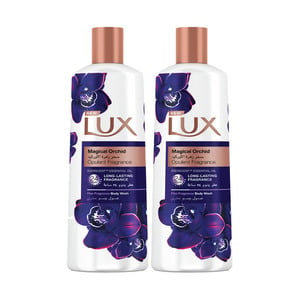 اشتري قم بشراء Lux Floral Fusion Oil Magical Orchid Body Wash 2 x 500 ml Online at Best Price من الموقع - من لولو هايبر ماركت Shower Gel&Body Wash في الامارات