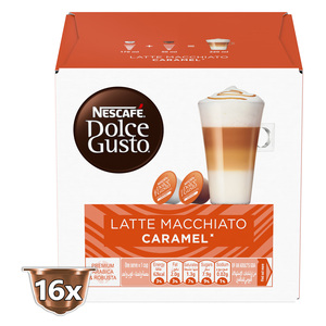 Buy Nescafe Dolce Gusto Caramel Latte Macchiato Coffee 16pcs Online at Best Price | Coffee | Lulu Kuwait in Kuwait