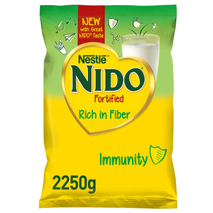 Nestle Nido Fortified Milk Powder Rich in Fiber Pouch 2250 g