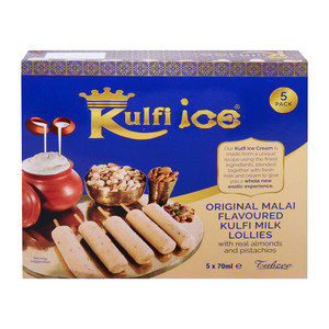 Tubzee Original Kulfi Milk Ice Lollies 5 x 70 ml