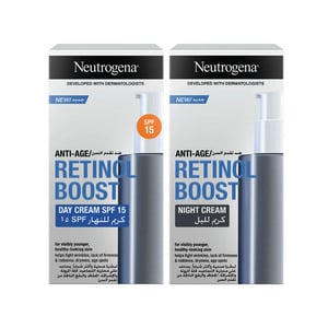 Neutrogena Anti-Age Retinol Boost Day Cream SPF15 50 ml + Night Cream 50 ml