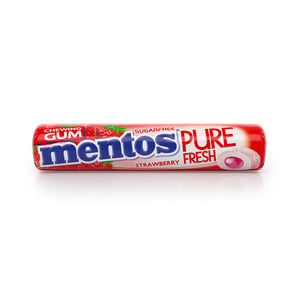 Mentos Pure Fresh Sugar Free Chewing Gum Strawberry Flavour 9 pcs