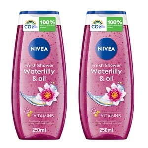 Nivea Shower Gel Waterlily & Oil Value Pack 2 x 250 ml