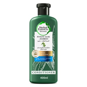 Herbal Essences Hair Strengthening Sulfate Free Potent Aloe Vera + Bamboo Natural Conditioner for Dry Hair 400ml