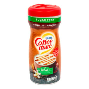 اشتري Nestle Coffeemate Vanilla Caramel Creamer Sugar Free 289.1 g Online at Best Price | Non Dairy Creamers | Lulu UAE في الامارات