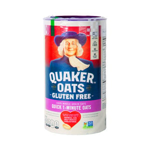 اشتري قم بشراء Quaker Gluten Free Quick 1-Minute Oats 511 g Online at Best Price من الموقع - من لولو هايبر ماركت Oats في الامارات