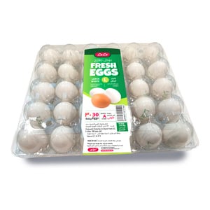 LuLu White Eggs Large 30pcs
