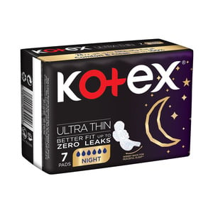 Kotex Ultra Thin Pads Night with Wings 7pcs