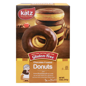 اشتري قم بشراء Katz Chocolate Frosted Donuts, Gluten Free, 397 g Online at Best Price من الموقع - من لولو هايبر ماركت Cakes & Gateaux في الامارات