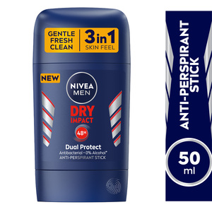 Buy Nivea Men Antiperspirant Stick Dry Impact 50 ml Online at Best Price | Roll - Ons | Lulu Kuwait in Kuwait