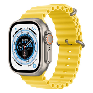 Apple Watch Ultra GPS + Cellular, 49mm Titanium Case with Yellow Ocean Band (MNHG3)