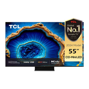TCL 55 inches 4K Google Smart QD Series Mini LED TV, 55C755