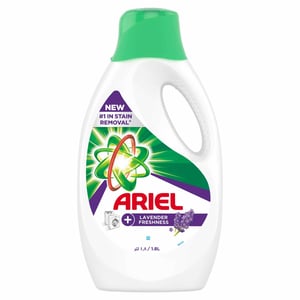 Ariel Lavender Laundry Detergent Liquid Gel, Number, 1 in Stain Removal with, 48 Hours of Freshness, 1.8 Litres