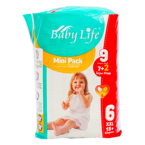 Baby Life Diaper XXL Size 6 18+ kg 7 + 2 pcs