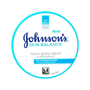 Johnson's Skin Balance Face & Body Cream Dry & Sensitive Skin 300ml