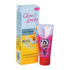 Glow & Lovely UV Duo Face Cream SPF30 Vitamin C 100 g + Face Wash