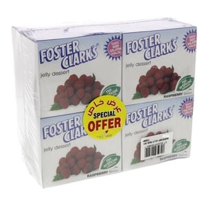 Foster Clark's Raspberry Flavour Jelly Dessert Value Pack 12 x 80 g