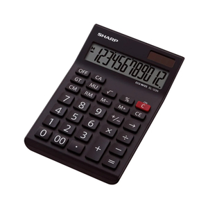 Sharp 12-Digit Calculator, Black, EL-123N-BK