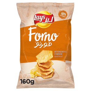 Buy Lays Forno Authentic Cheese Potato Chips 160 g Online at Best Price | Potato Bags | Lulu KSA in Kuwait