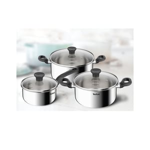 Tefal Stainless Steel Starter Cookware Set NIH G737S544 6pcs
