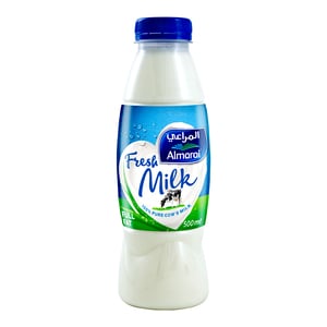 Buy Almarai Fresh Milk Full Fat 500 ml Online at Best Price | Fresh Milk | Lulu Kuwait in UAE